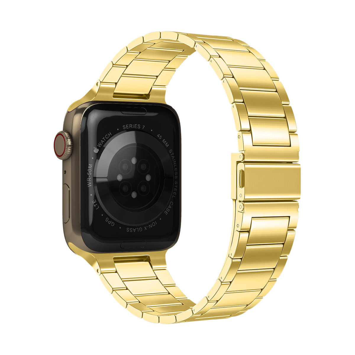 Apple Watch 41mm / 40mm / 38mm Pasek Stalowe ogniwa Złote - Avizar ...