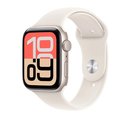 Apple Watch SE 3 GPS 40mm Starlight Aluminium Case with Starlight Sport Band - S/M&nbsp;-&nbsp;Apple