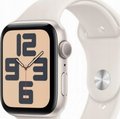 Apple Watch SE GPS 44mm Starlight Aluminium Starlight Sport Band S/M - Inny producent