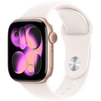 Apple Watch Series 11 GPS 42mm Rose Gold Aluminium Case with Light Blush Sport Band - S/M,Model A3331 Apple