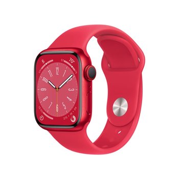 Apple Watch Series 8 GPS + Cellular 41mm (PRODUCT)RED Aluminium Case with (PRODUCT)RED Sport Band - Regular - Apple