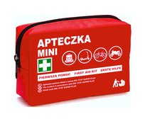 Apteczka mini z rzepem LUKSELL Mini czerwona DIN 13167 Luksell