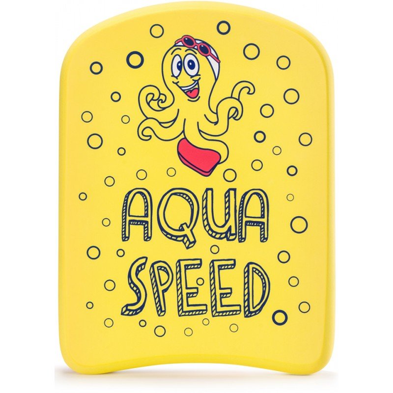 Фото - Дошки й лопатки Aqua-Speed Aqua Speed, Deska do pływania, Kiddie Octopus, żółto-czerwona, 31x23x2,4 c 