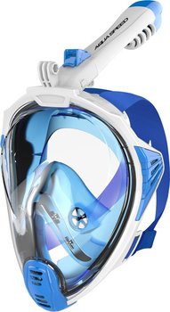 Aqua Speed, Maska do nurkowania pełnotwarzowa, biało-niebieska, rozmiar S/M - Aqua-Speed