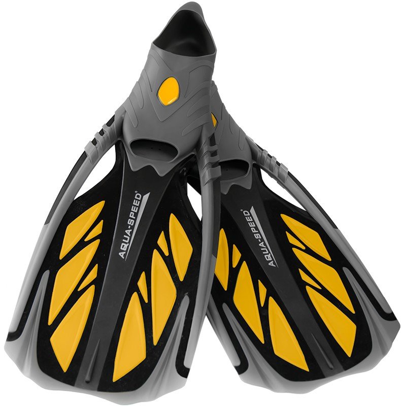 Zdjęcia - Płetwy Aqua-Speed Aqua Speed,  do snorkelingu, Inox, czarno-żółte, rozmiar 40/41 