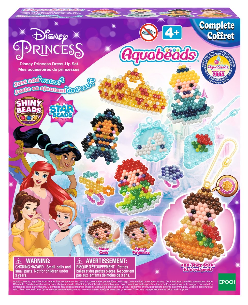 Фото - Творчість і рукоділля Aqua Beads Aquabeads, Błyszczące księżniczki Disney Princess Aquabeads 