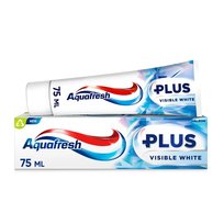 Aquafresh Plus Visible White pasta do zębów z fluorkiem 75ml