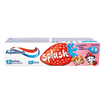 Aquafresh Splash, Pasta do zębów dla dzieci 3-8 lat, 50ml - Aquafresh