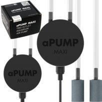 AquaLighter aPump MAXI Zestaw Napowietrzacz do Akwarium do 200l + Wężyk + Kamienie