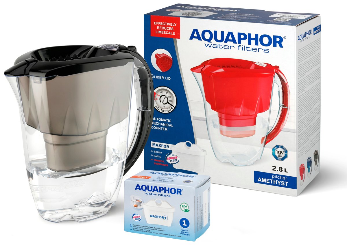 Aquaphor Amethyst dzbanek z filtrem 2,8 l czarny