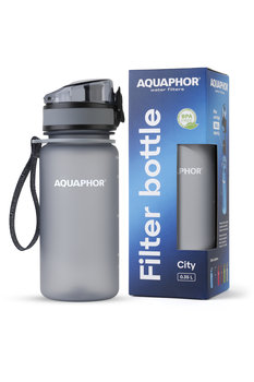 Aquaphor, Butelka filtrująca City, szara, 350 ml - Aquaphor