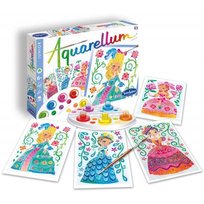 AQUARELLUM JUNIOR KSIĘŻNICZKI 4 OBRAZY A5 I FARBY