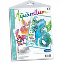 Aquarellum Mityczne Stworzenia 3 plansze zapasowe do malowania SentoSphere SentoSphere
