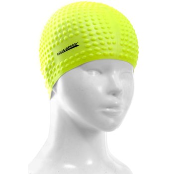 AquaSpeed, Czepek pływacki na długie włosy Bubble, zielony - Aqua-Speed