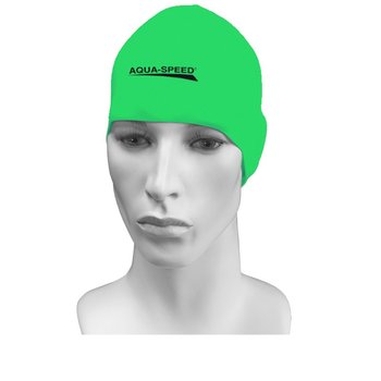 AquaSpeed, Treningowy czepek pływacki, Racer, zielony - Aqua-Speed