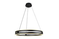 Arena - Nowoczesna Lampa Ring LED Czarny 60 cm