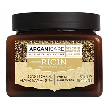 ArganiCare Castor Hair Masque, Maska z Olejem Rycynowym Stymulująca Porost Włosów, 500ml - Arganicare