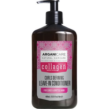 Arganicare, Collagen, odżywka bez spłukiwania definiująca loki, 400 ml - Arganicare