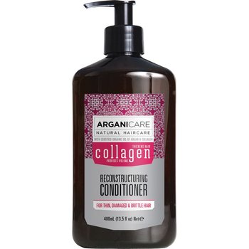 Arganicare Collagen, odżywka odbudowująca do włosów cienkich, 400 ml - Arganicare