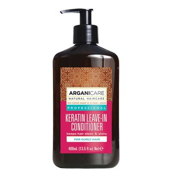 Arganicare,Keratin odżywka bez spłukiwania do kręconych włosów z keratyną 400ml - Arganicare