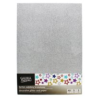 Argo,  Karton Ozdobny, Brokatowy, Srebrny, A3