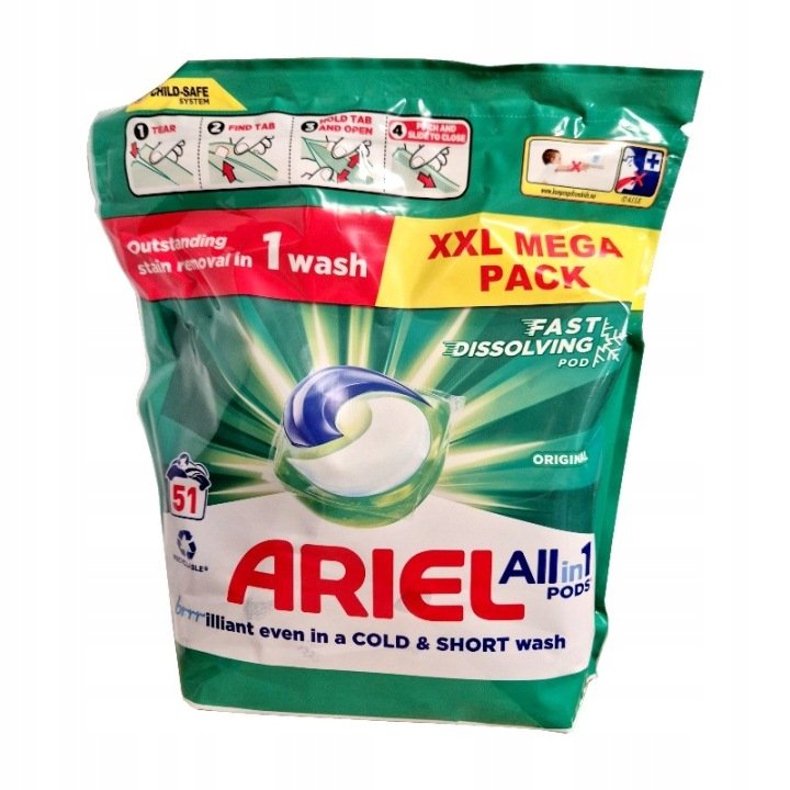 Ariel Allin1 Pods Original kapsułki do prania 51szt - Ariel | Sklep ...
