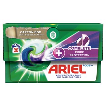 Ariel +Complete Fiber Protection All-in-1 PODS Kapsułki z płynem do prania, 20prań - Ariel