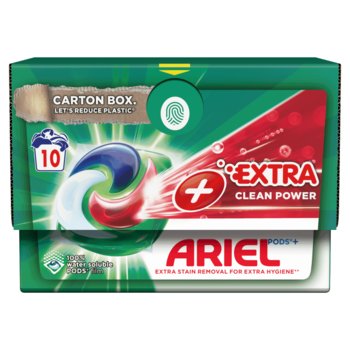 Ariel +Extra Cleaning Power All-in-1 PODS Kapsułki z płynem do prania,10 prań - Ariel