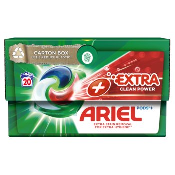 Ariel +Extra Cleaning Power All-in-1 PODS Kapsułki z płynem do prania, 20prań - Ariel
