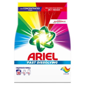 Ariel Fast Dissolving Color Proszek Do Prania Tkanin Kolorowych 1,1Kg (20 Prań) - Ariel