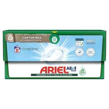 Ariel Sensitive Skin All-in-1 Kapsułki do prania 31 prań 750,2 g (31x24,2 g) - Ariel