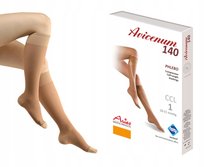 Aries Avicenum 140 Podkolanówki Uciskowe Żylaki Ccl1 Cienkie Beż M Normal