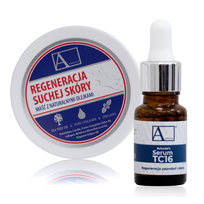 Arkada Zestaw - serum kolagenowe TC16 regeneracja paznokci i skóry z kolagenem 11ml + maść regenerująca na popękaną i suchą skórę stóp 70g Arkada