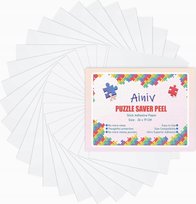 ARKUSZE 32 SZTUK KLEJ PRZEZROCZYSTE FOLIE SAMOPRZYLEPNE DO PUZZLI