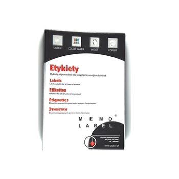 Arkusze samoprzylepne - etykiety, A4, 100 arkuszy
