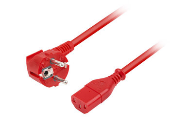 Armac, Kabel zasilający CEE 7/7->IEC 320 C13 1.8m VDE, czerwony - Armac
