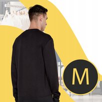 Armani Exchange Bluza Męska Bawełniana Czarna Bez Kaptura Duży Napis r. M