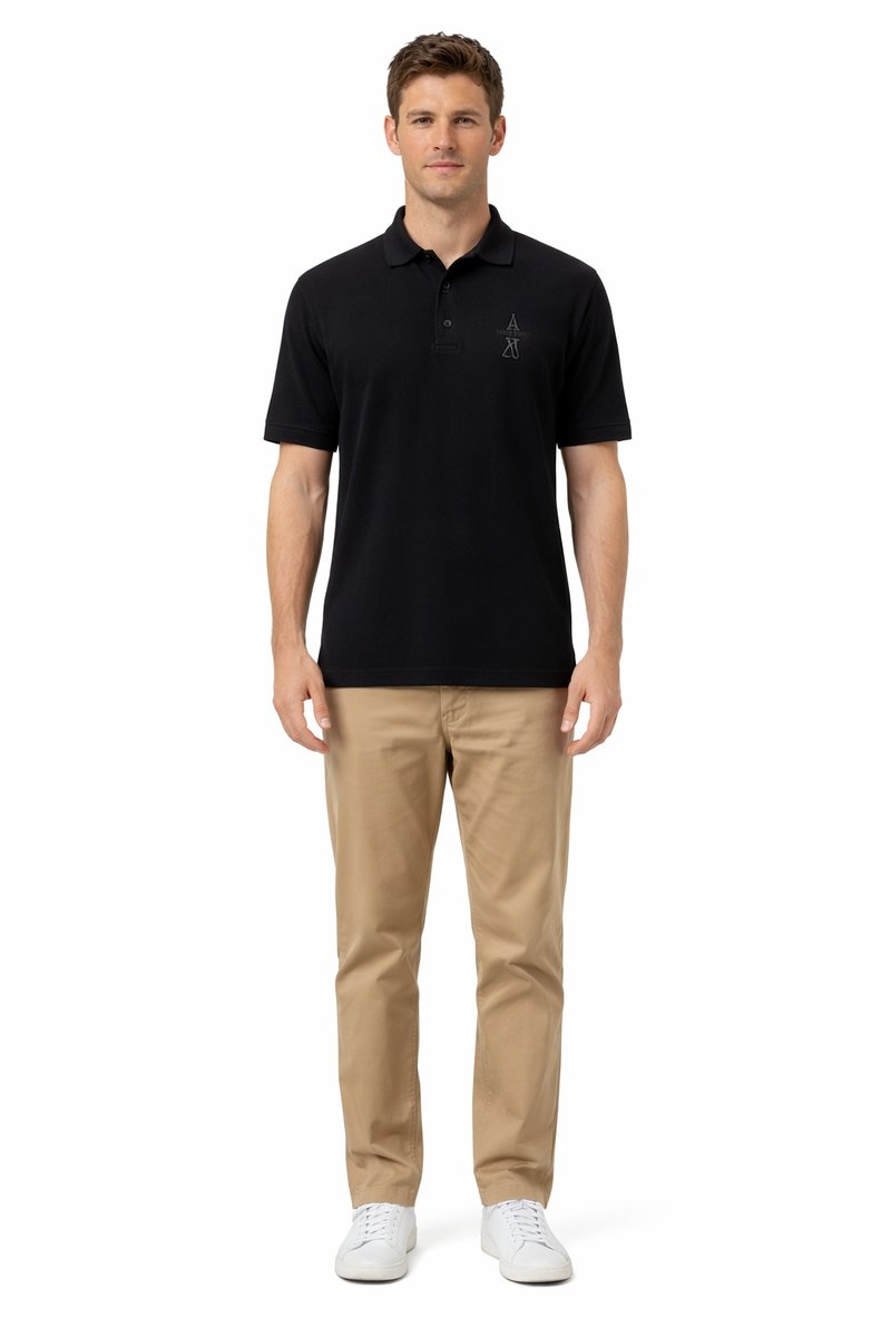 Armani Exchange ARMANI EXCHANGE KOSZULKA POLO MĘSKA CZARNA M I4A