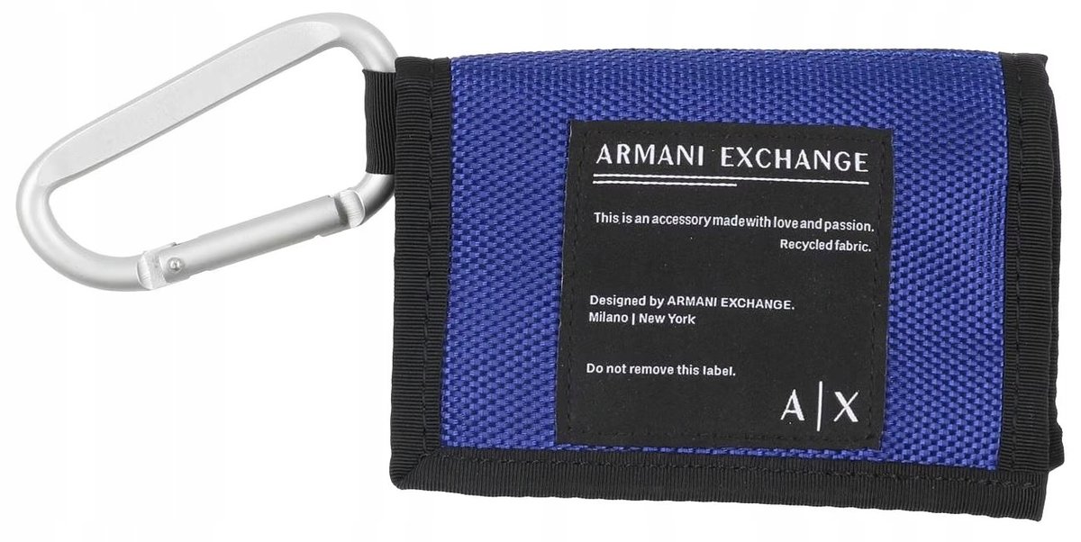 Armani Exchange Armani Exchange Oryginalny Portfel Męski Z Karabińczykiem