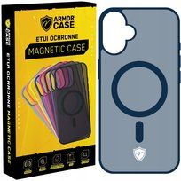 ArmorCase Etui plecki ochronne Magnetic Case do iPhone 16 Granatowe