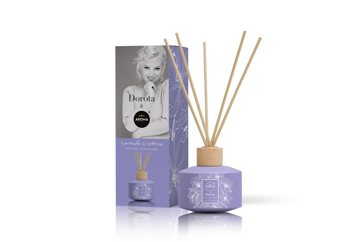Aroma home & Dorota, patyczki zapachowe, 100 ml, Lawenda z cytryną