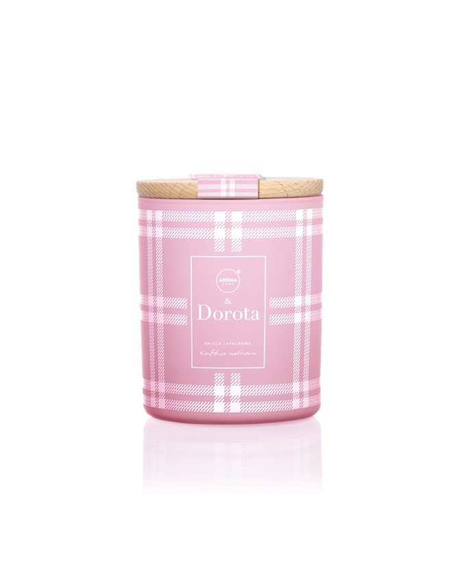 Aroma home & Dorota, świeca zapachowa, Konfitura malinowa