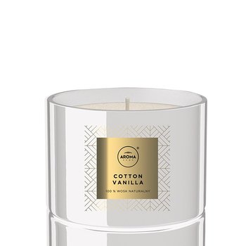 Aroma home, Elegance Series, świeca zapachowa, Cotton Vanilla, 115 g - MTM Industries