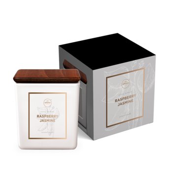 Aroma Home, Soya Square Candle, 150g,Raspberry & Jasmine - MTM INDUSTRIES SP. Z O.O.