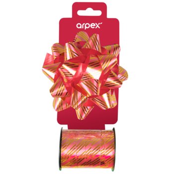Arpex, Zestaw do dekoracji prezentów w paski czerwony - Arpex