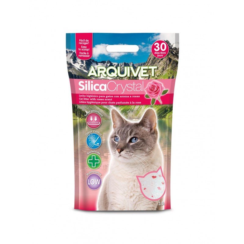 Zdjęcia - Żwirki dla kotów Arquivet Żwirek silikonowy o zapachu róży 3,8 l 