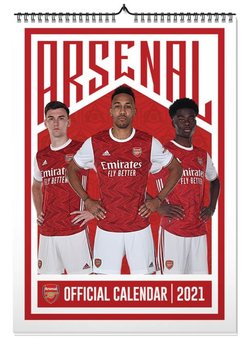 Arsenal FC - kalendarz A3 na 2021 rok 30x42 cm