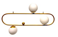 Art Deco Elipse L - żyrandol nowoczesny 3 punkty 90cm