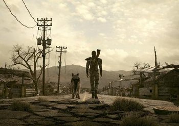 Art Print Limitowany Lone Wanderer - Fallout - Fanattik