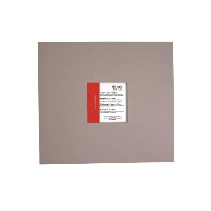 Album Photo Grand Format 31x35 Cm Avec 10 Pochettes Anthracite 10 Pochettes 452669